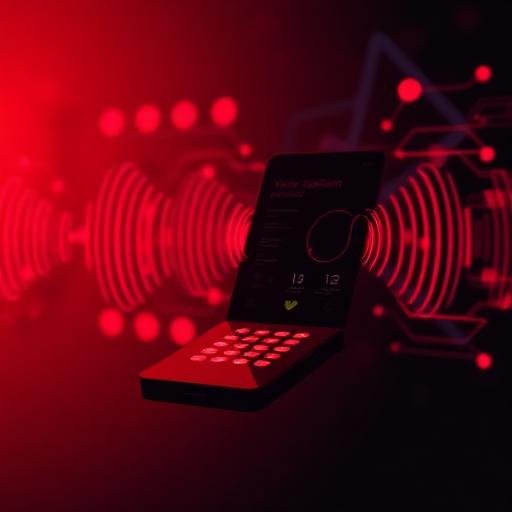 AI voice assistant interface showing automated customer service technology and voice recognition system